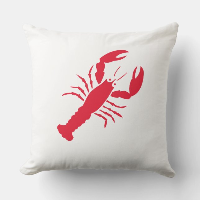"Lobster" Outdoor Pillow (Front)