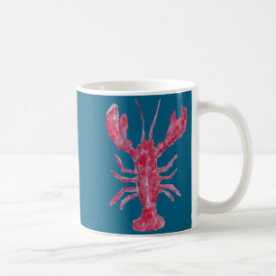 Lobster Painting Nautical Coastal Illustration Coffee Mug