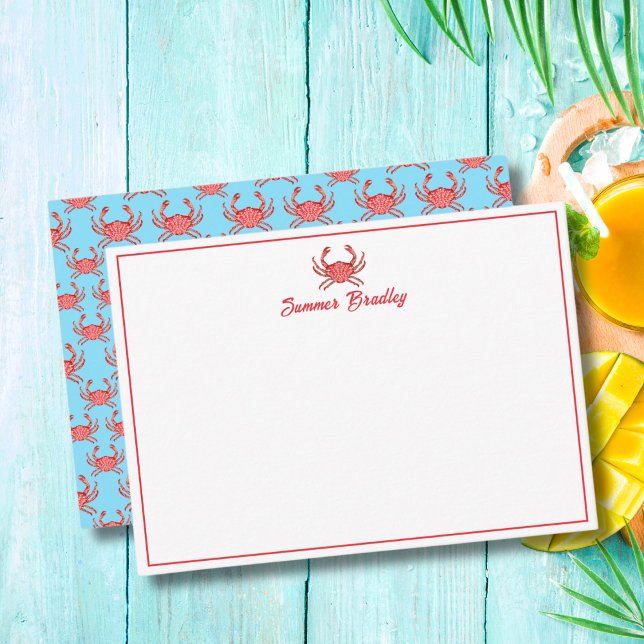 Lobster Pattern Personalised  Card (Creator Uploaded)