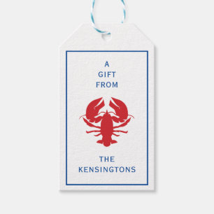Lobster Personalised Gift Tags