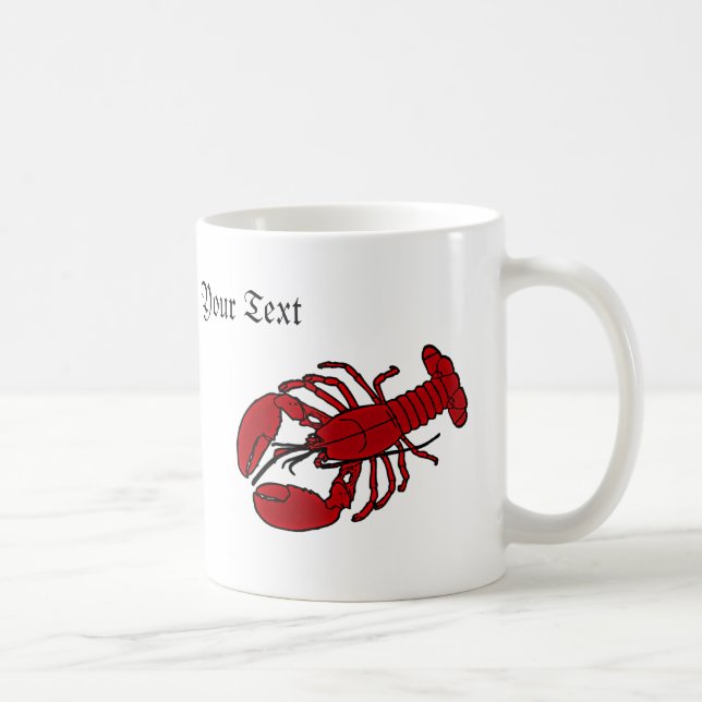 Lobster Personalised Mug (Right)