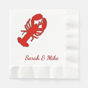 Lobster Personalised Napkin