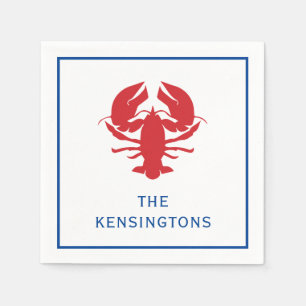 Lobster Personalised Party Napkins
