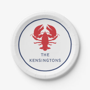 Lobster Personalised Party Plates