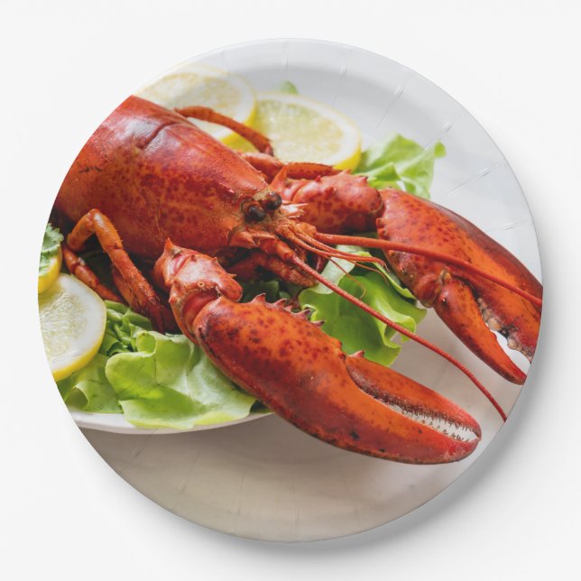 Lobster Photo Paper Plate (Front)