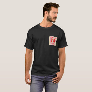 Lobster Pop Bold Crustaceans on Candy Stripes T-Shirt