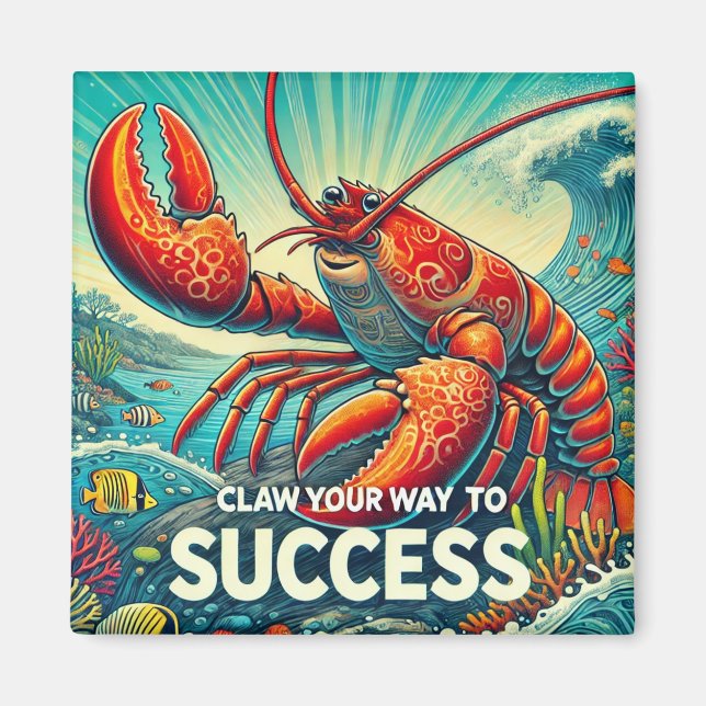Lobster Poster Magnet (Front)