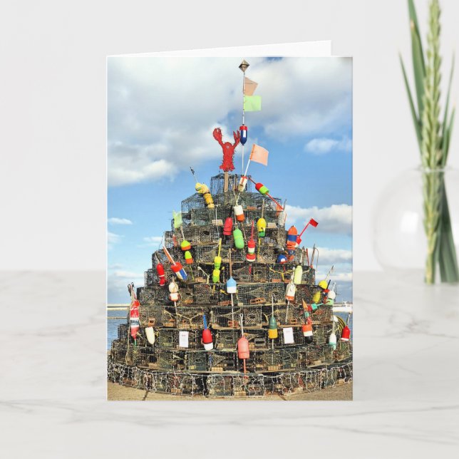 Lobster Pot Tree Card (Front)