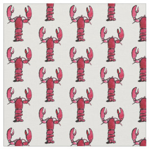 Lobster Print Fabric