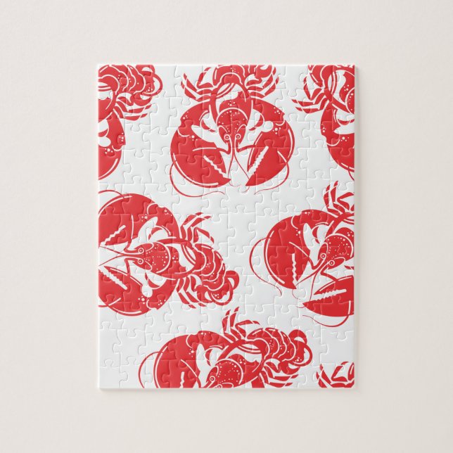 lobster print jigsaw puzzle (Vertical)