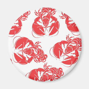 lobster print magnet