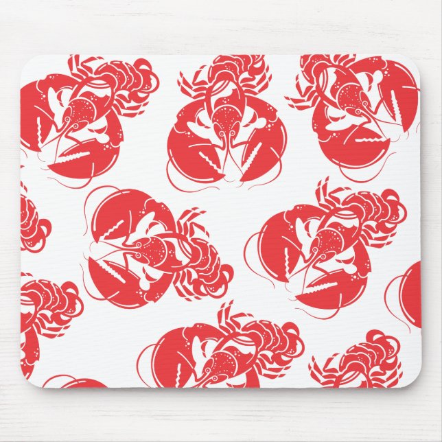 lobster print mouse mat (Front)