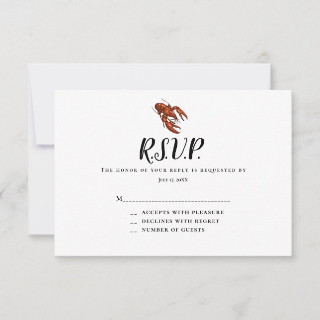 Lobster Response Cards (Front)