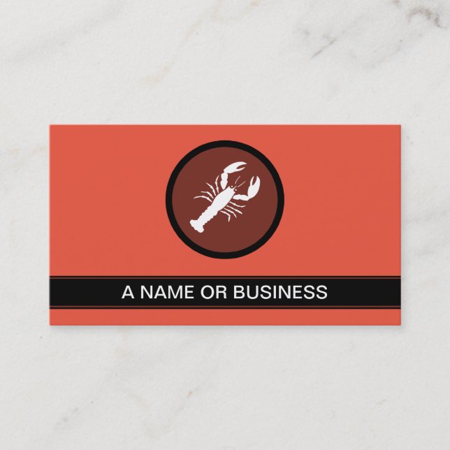 lobster ruby bubble business card (Front)