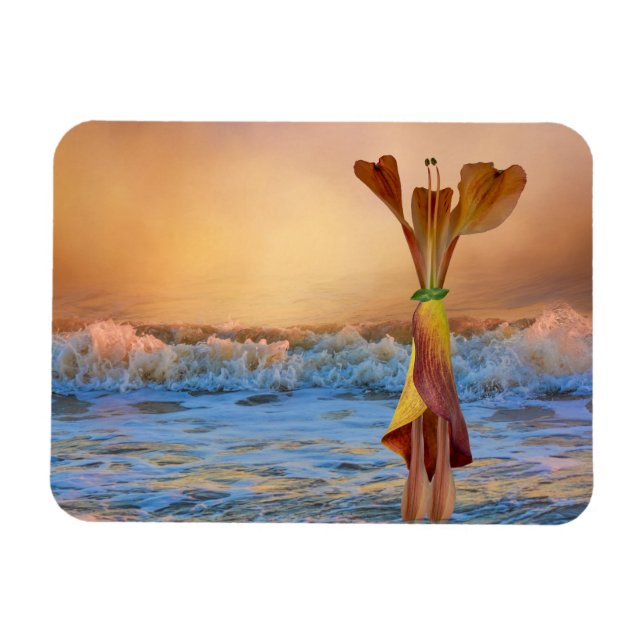 Lobster’s Day at the Beach magnet (Horizontal)