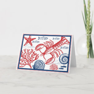 Lobster & Sea Life Card