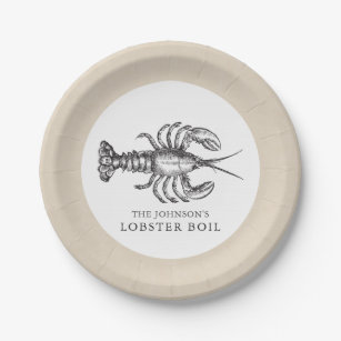 Lobster   Seafood Boil Custom Paper Plate