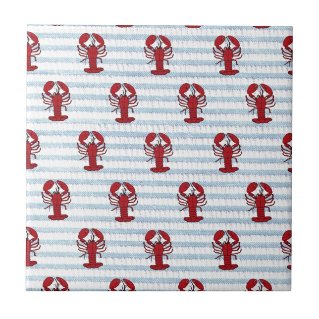 lobster seersucker tile (Front)