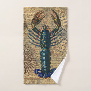 Lobster Shellfish Seafood Maine Classic Ocean Bath Towel Set