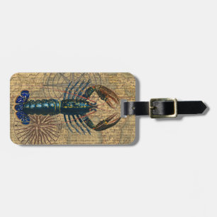 Lobster Shellfish Seafood Maine Classic Ocean Luggage Tag