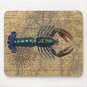 Lobster Shellfish Seafood Maine Classic Ocean Mouse Mat