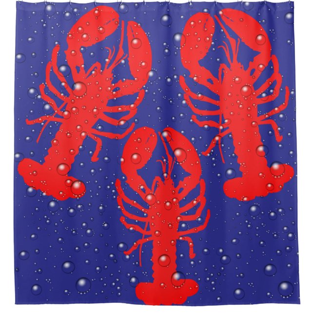 Lobster Shower Curtain (Front)