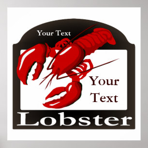 Lobster Sign Design Template