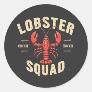 Lobster Squad – Dive Into Lobster Festival Fun Classic Round Sticker