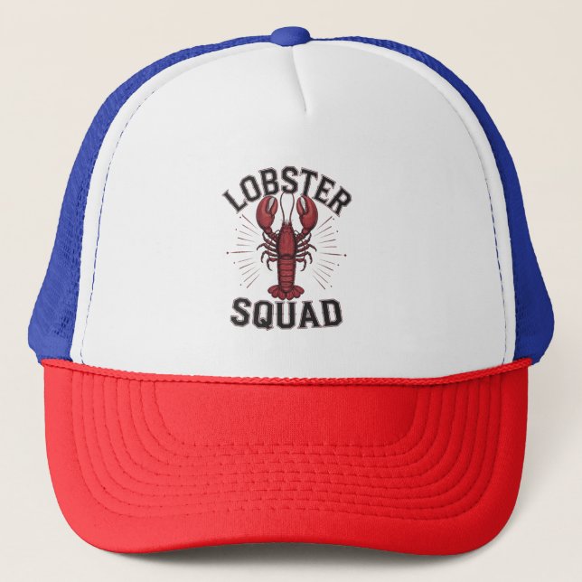 Lobster Squad Trucker Hat (Front)