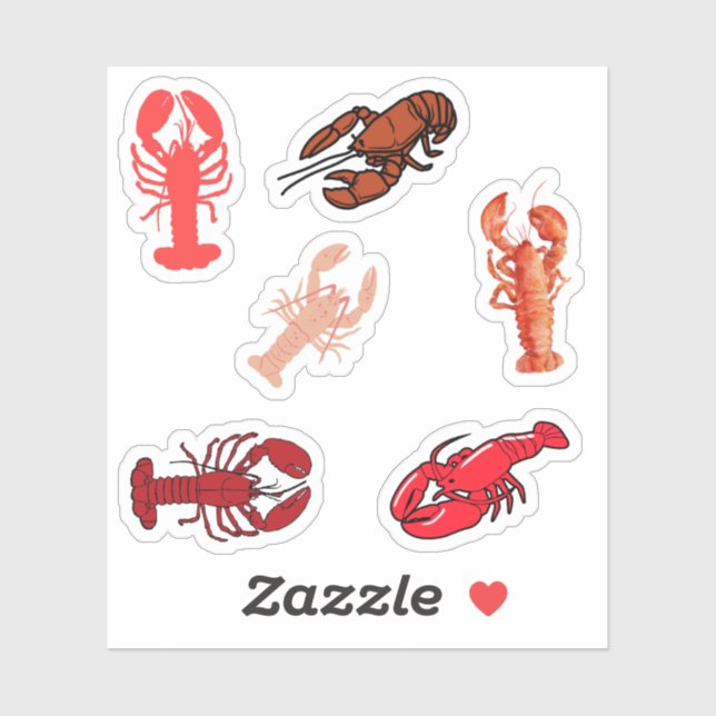 Lobster Stickers (Sheet)