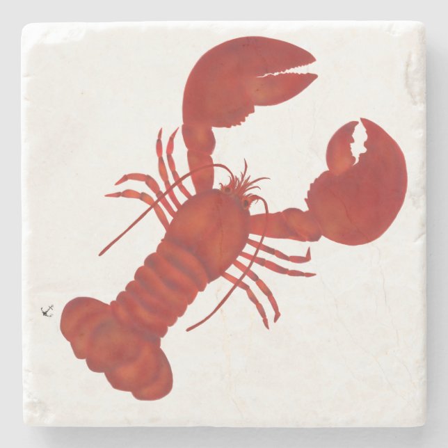 Lobster Stone Coaster (Front)