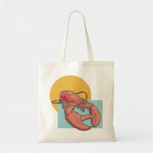 Lobster Sunrise Tote Bag (Front)