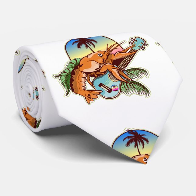 Lobster ukulele tie (Rolled)
