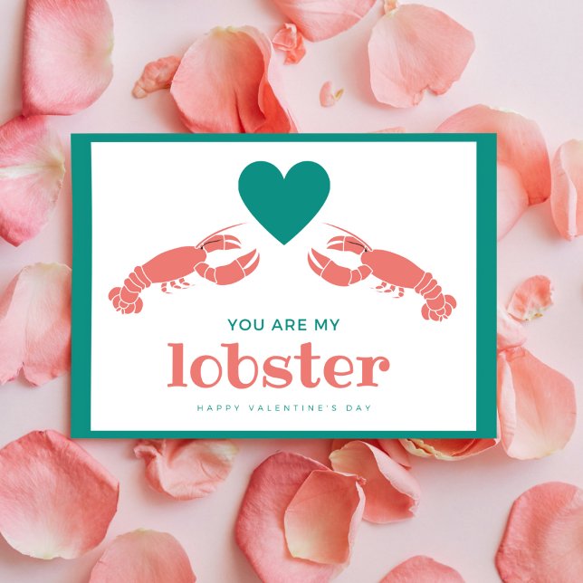 Lobster Valentine's Day Holiday Postcard (Creator Uploaded)