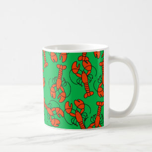 Lobster Wallpaper Coffee Mug