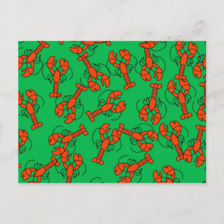 Lobster Wallpaper Postcard