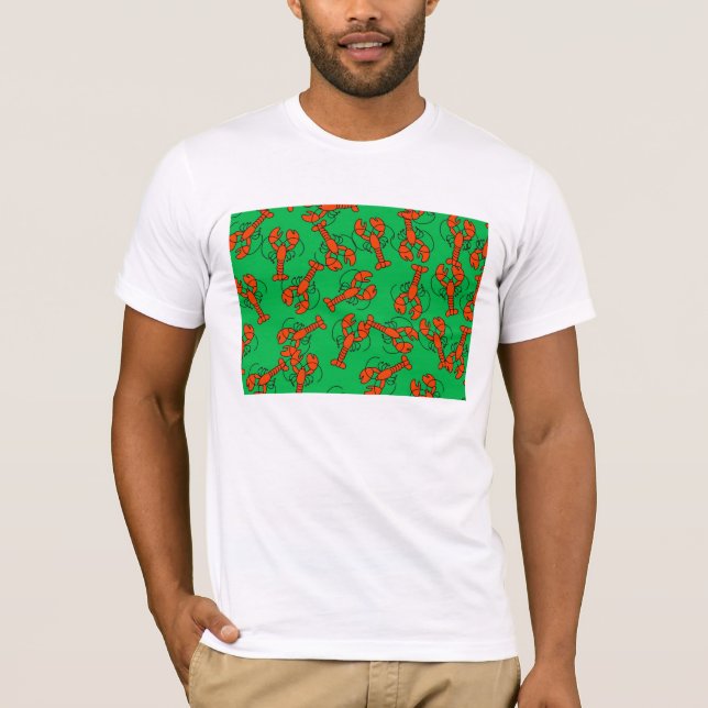 Lobster Wallpaper T-Shirt (Front)