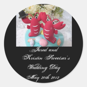 Lobster Wedding Stickers 2