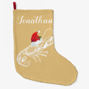 Lobster with Santa Hat Stocking