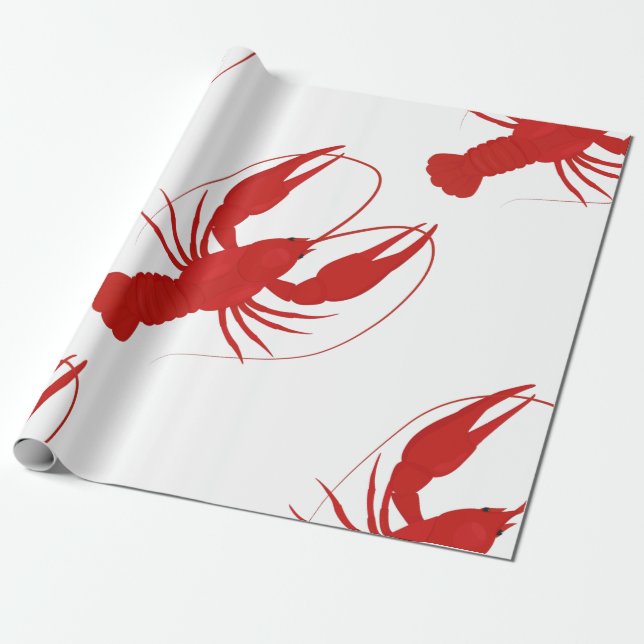 lobster wrapping paper (Unrolled)