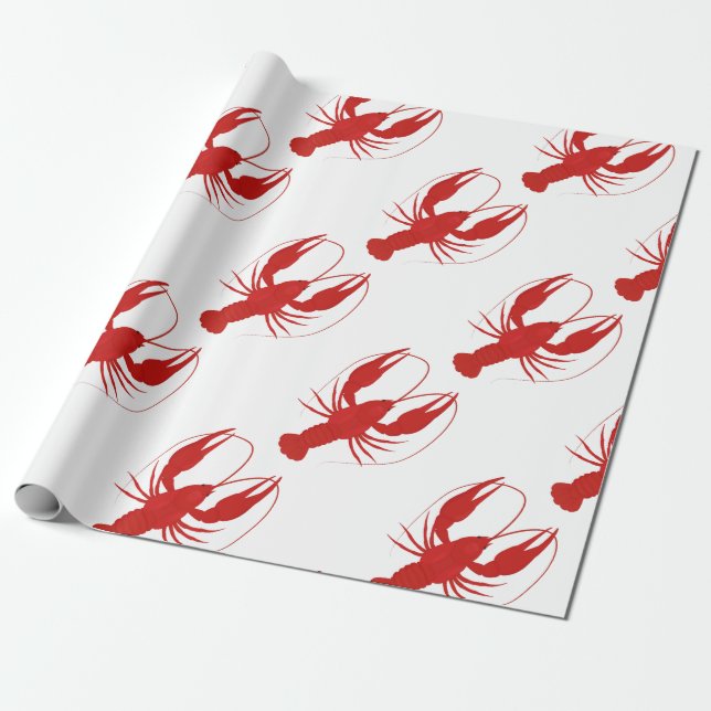 lobster wrapping paper (Unrolled)