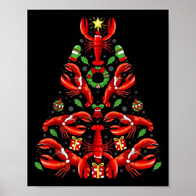 Lobster Xmas Decoration Santa Hat Lobster Christma (Front)