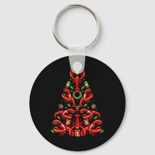 Lobster Xmas Decoration Santa Hat Lobster Christma Key Ring