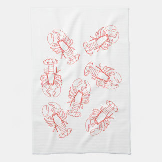 Lobsters Galore Tea Towel