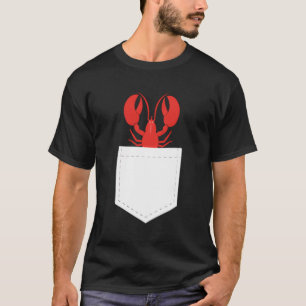 Lobsters Pocket Seafood Crawfish Lobster T-Shirt