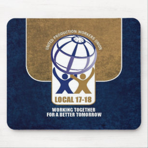 local 17-18 monogram background mouse mat