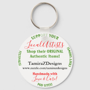 Local Artists Business Key Ring