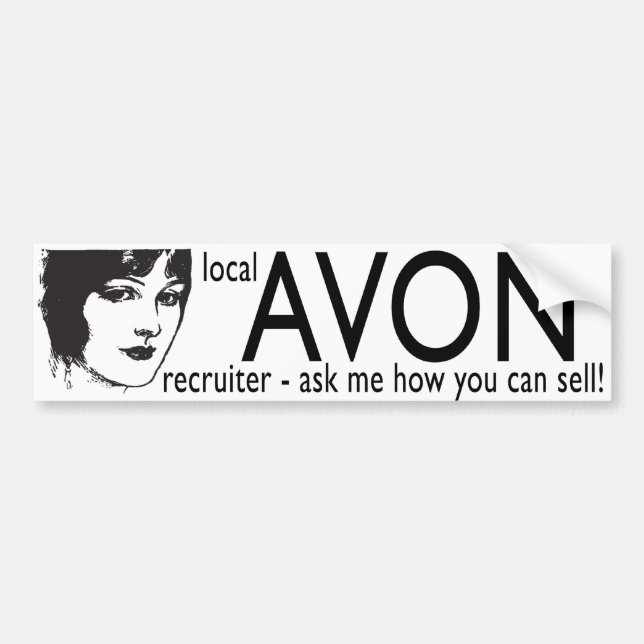 Local Avon Recruiter Bumper Sticker (Front)