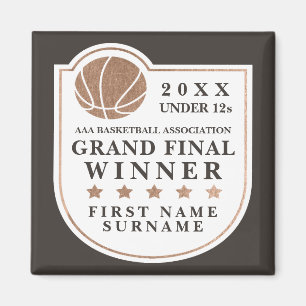 Local Basketball Grand Final Prize Trophy Keepsake Magnet