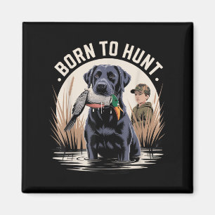 Local Boy Black Lab Marsh Scene Sunset Vintage Cou Magnet